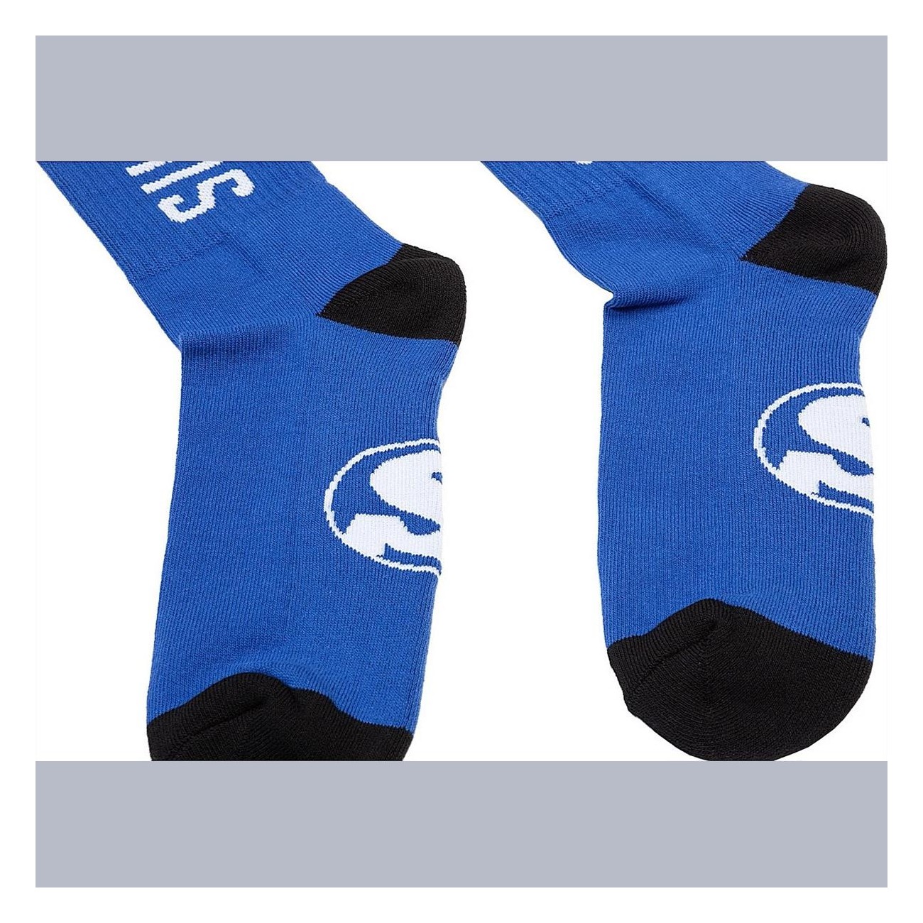 Sunday Strength Crew Socks Blue/White - Comfort & Style in Acrylic Fiber, Size 40-46 EU - 3