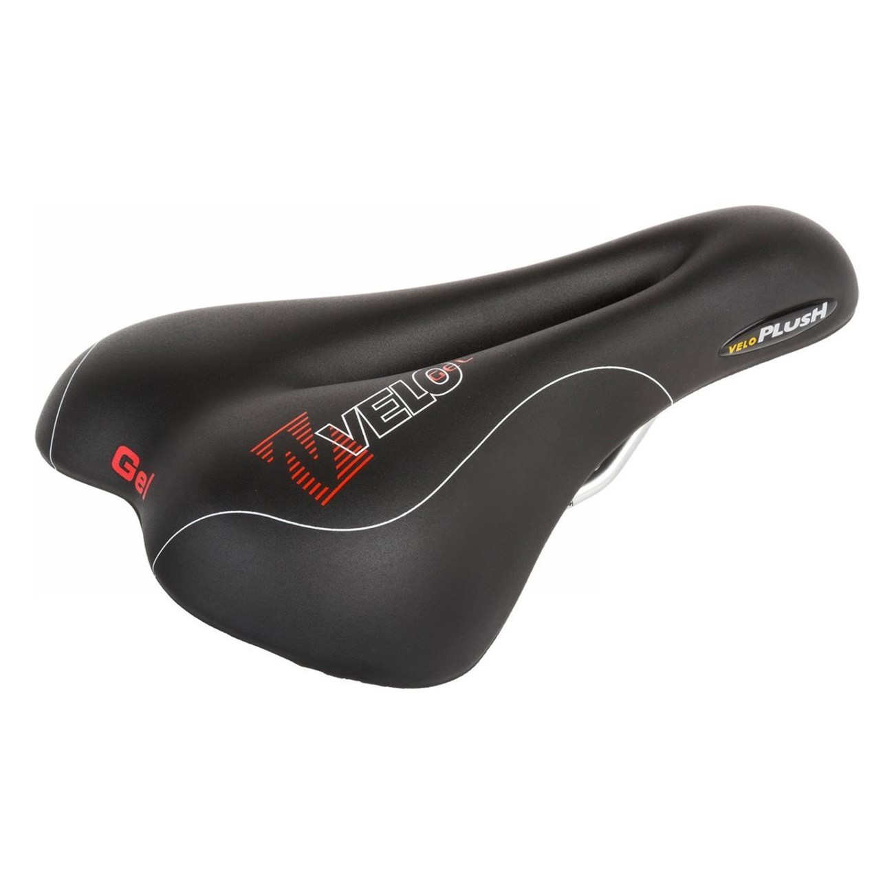 Sella VELO Vacu 267x168 mm Nero Opaco con Telaio in Acciaio e Inserto in Gel, Senza Morsetto - 1 - Selle - 4015493250906