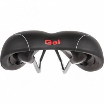 Selle VELO Vacu 267x168 mm Noir Mat avec Cadre en Acier et Insert en Gel - 3