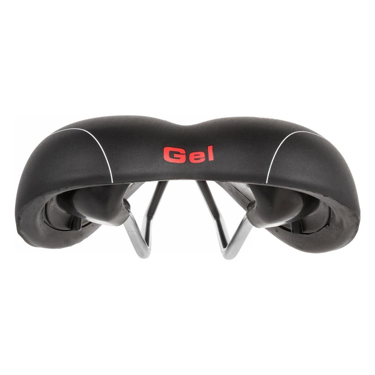 Selle VELO Vacu 267x168 mm Noir Mat avec Cadre en Acier et Insert en Gel - 3