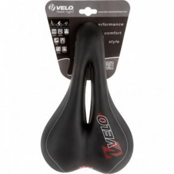 Sella VELO Vacu 267x168 mm Nero Opaco con Telaio in Acciaio e Inserto in Gel, Senza Morsetto - 4 - Selle - 4015493250906