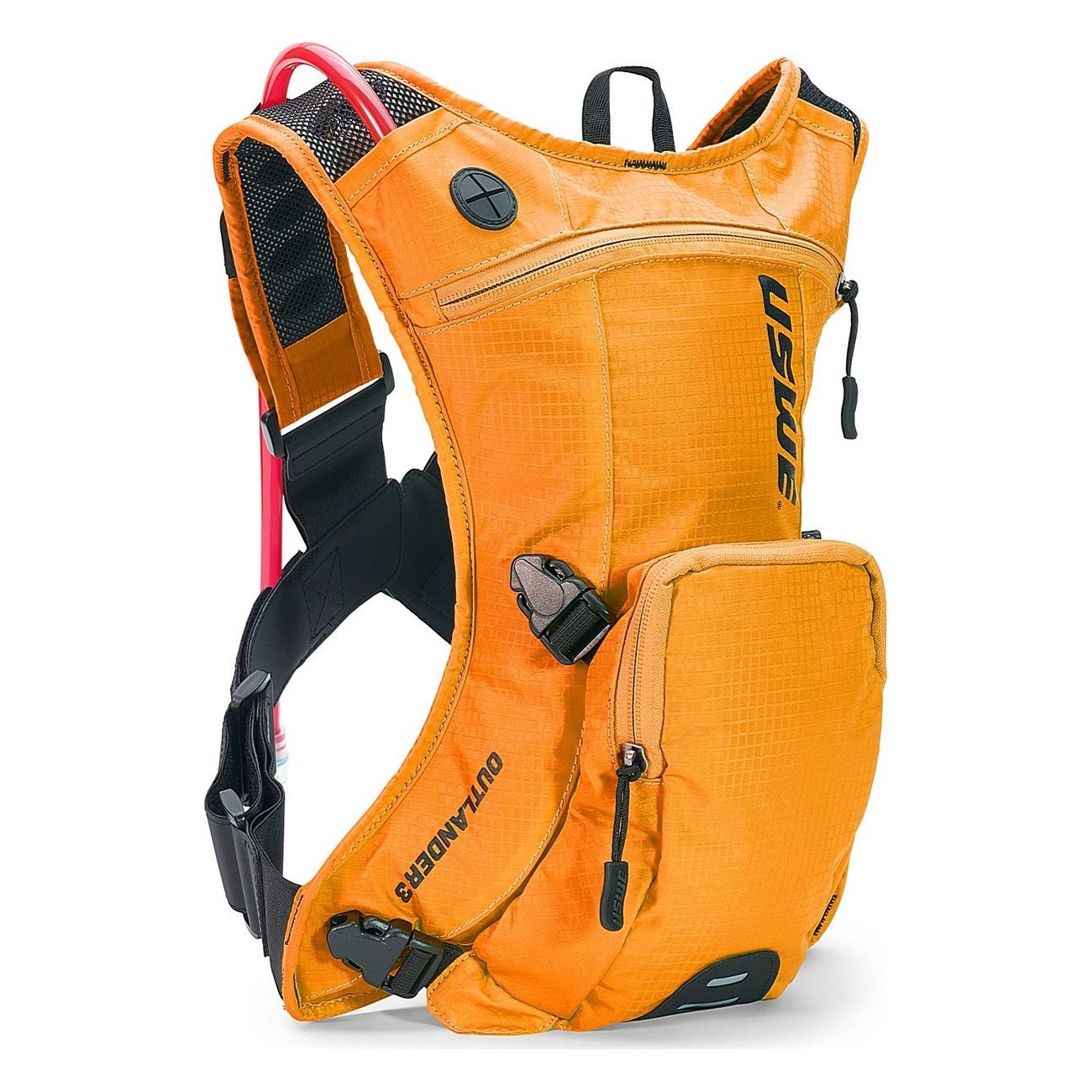 USWE Outlander 3L Orange Hydration Pack with NDM 1.0 Harness for MTB, Road & Gravel - 1