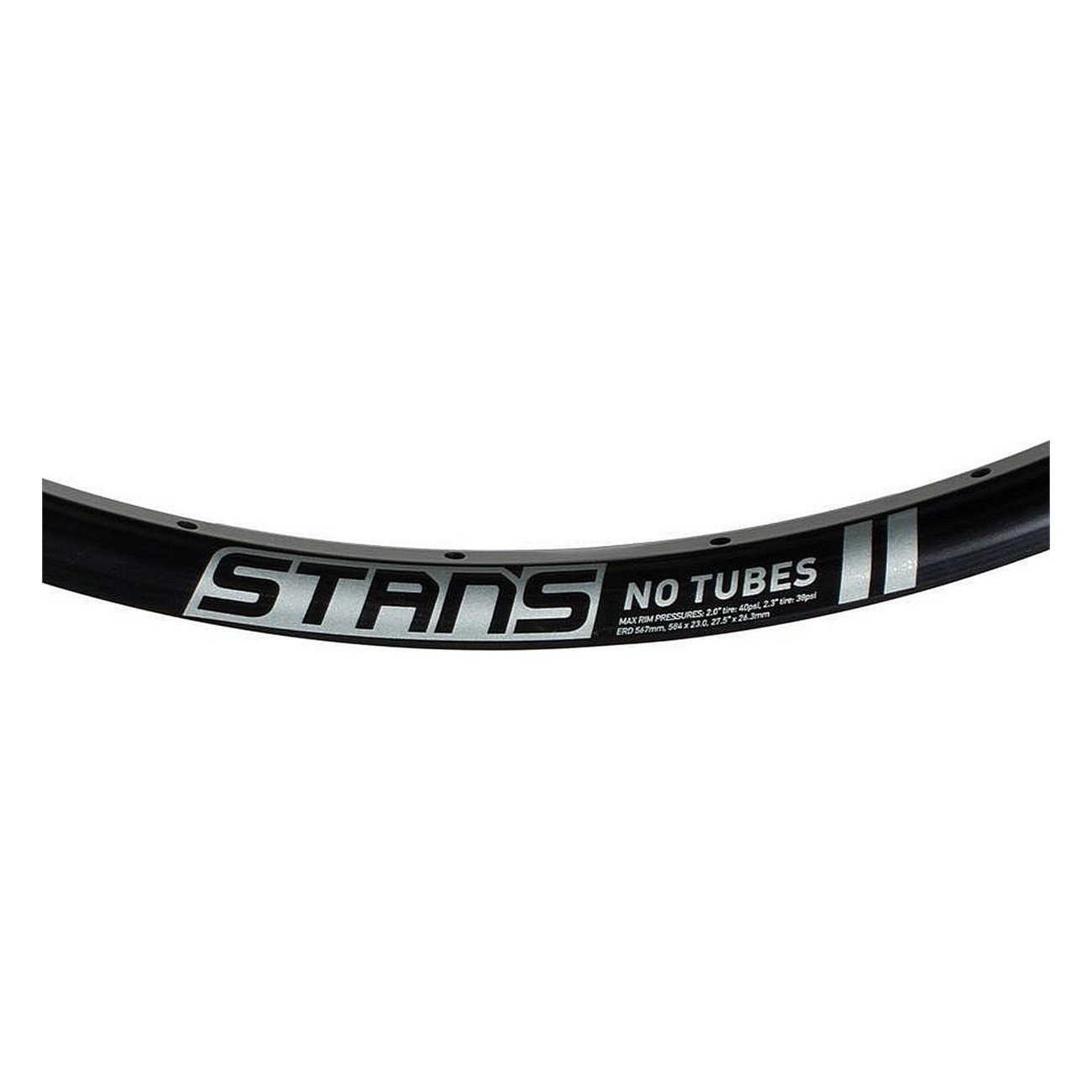 Set von Silberaufklebern für Stan's NoTubes ZTR Crest MK3 27,5 Zoll - 1