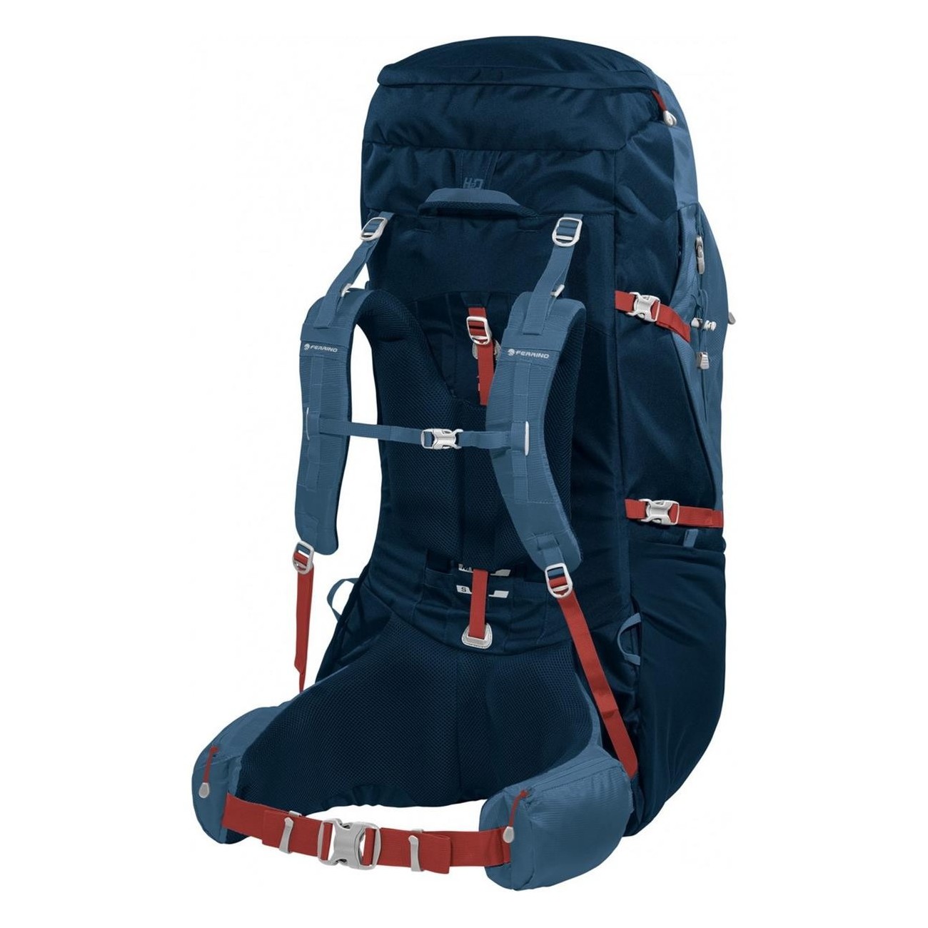 Zaino Transalp 100L Blu per Trekking e Viaggio - 2 - Zaini - 8014044981050