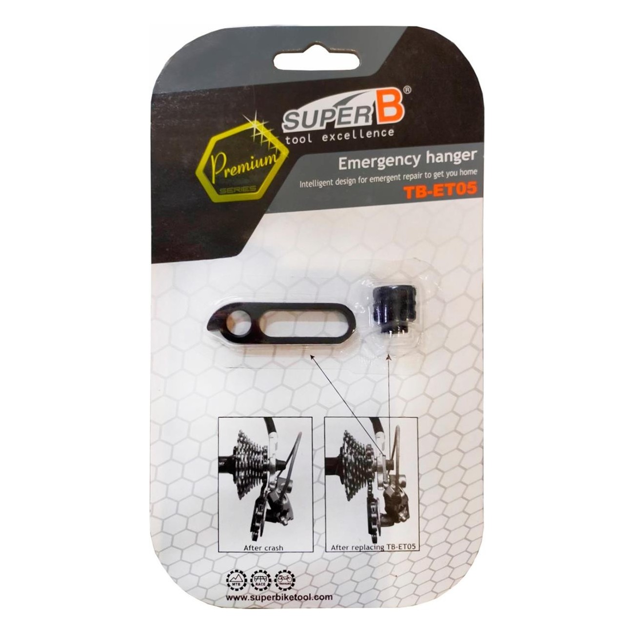 Super B Premium TB-ET05 Black Emergency Hook for Derailleur - 2