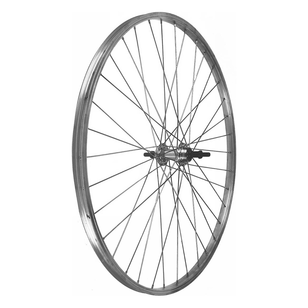 26x1.75 Aluminum Rear Wheel for 7-Speed Bicycles with Bearings and V-brake - 1