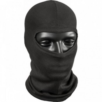 Black Cotton Balaclava with a Tight and Comfortable Fit - 1