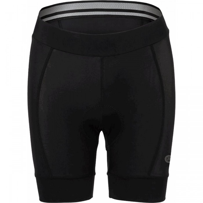 Damen Sport Shorts Schwarz aus Power Lycra mit GREEN95 Polster, Größe L - 1