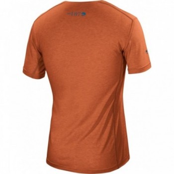 Men's Yoho Dark Orange T-shirt L in Quick-Dry Lyocell - 2