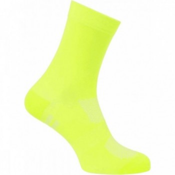 Chaussettes High Coolmax 19cm Jaune Fluo Respirantes S-M - Confort et Style - 1