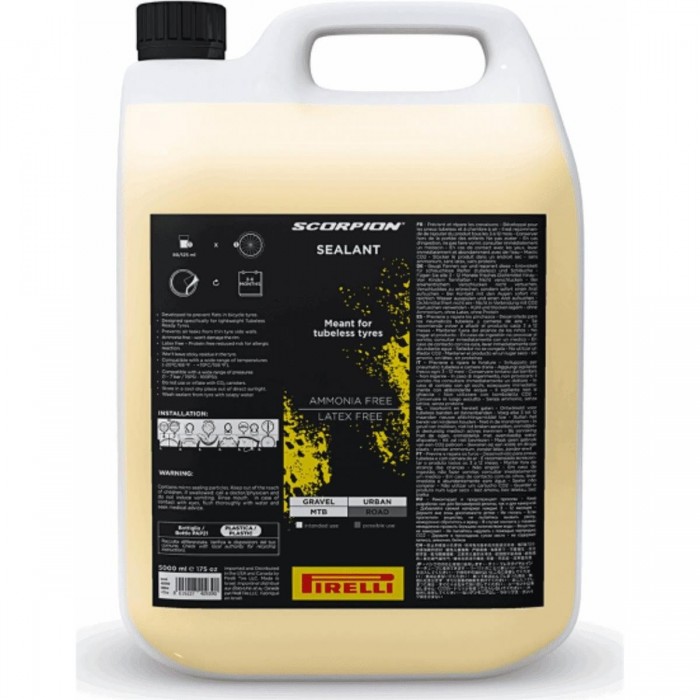 Liquido Sigillante Scorpion Smartseal 5000ml - Senza Ammoniaca, Sicuro per Cerchi e Adatto a Tutte le Condizioni - 1 - Lattice s