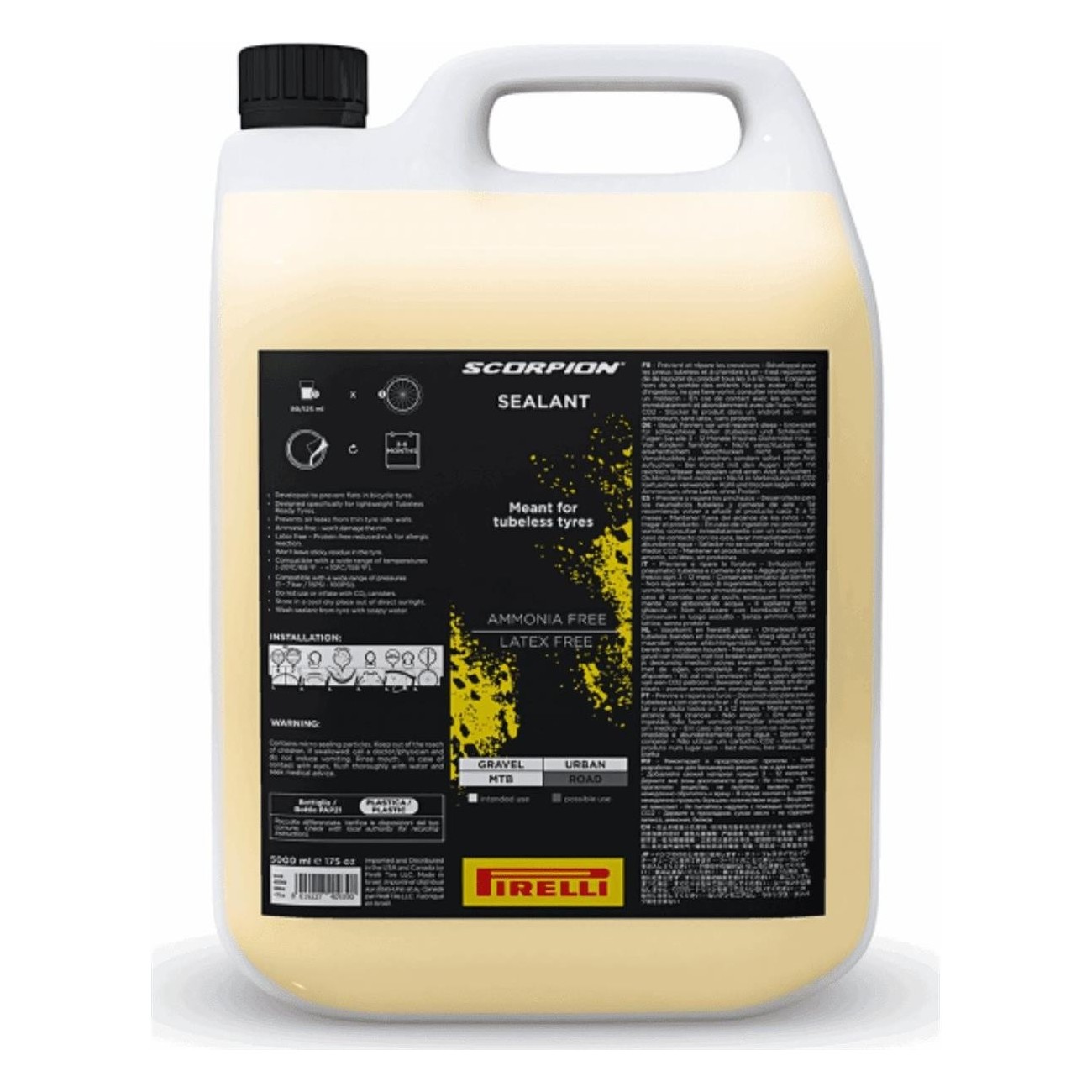 Liquide Scellant Scorpion Smartseal 5000ml - Sans Ammoniaque, Sûr pour Jantes - 1