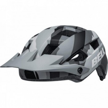 Spark 2 Helmet Gray/Camo with Adjustable Visor, Size 50-57 cm, Ventilated Design - 2