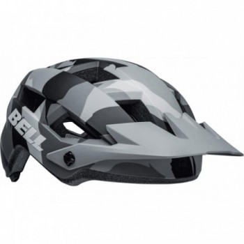 Spark 2 Helmet Gray/Camo with Adjustable Visor, Size 50-57 cm, Ventilated Design - 3