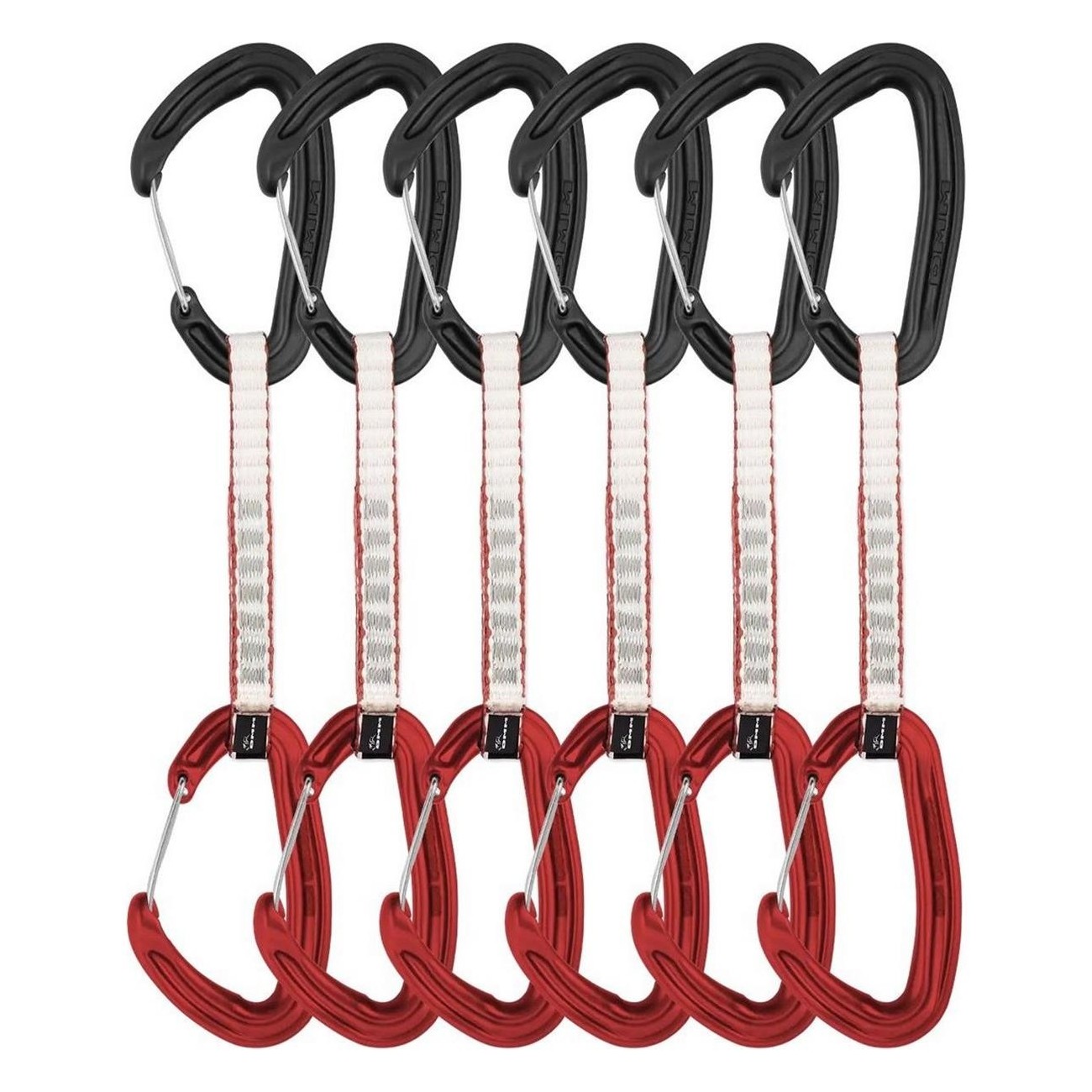 Set aus 6 Alpha Wire Expressschlingen 12cm für Trad-Klettern - Leicht, Vielseitig und Zuverlässig, Gesamtgewicht 474g - 1