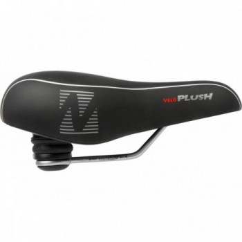 Sella Velo Plush Elasto MF City Comfort 275x211 mm Nero con Schiuma Memory Foam e Tecnologia Sottovuoto - 2 - Selle - 0887539007