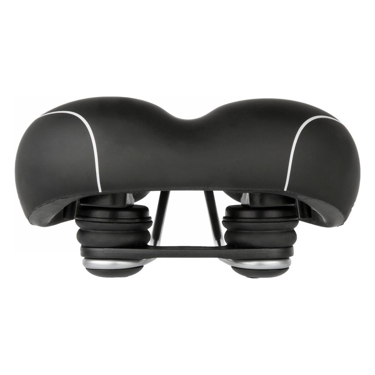 Selle Velo Plush Elasto MF City Comfort 275x211 mm Noir avec Mousse Mémoire - 3