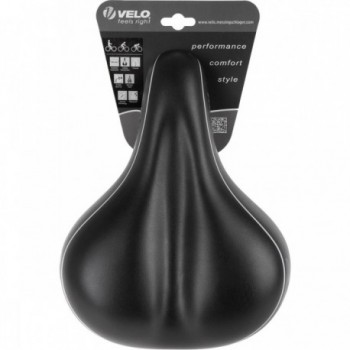 Selle Velo Plush Elasto MF City Comfort 275x211 mm Noir avec Mousse Mémoire - 4