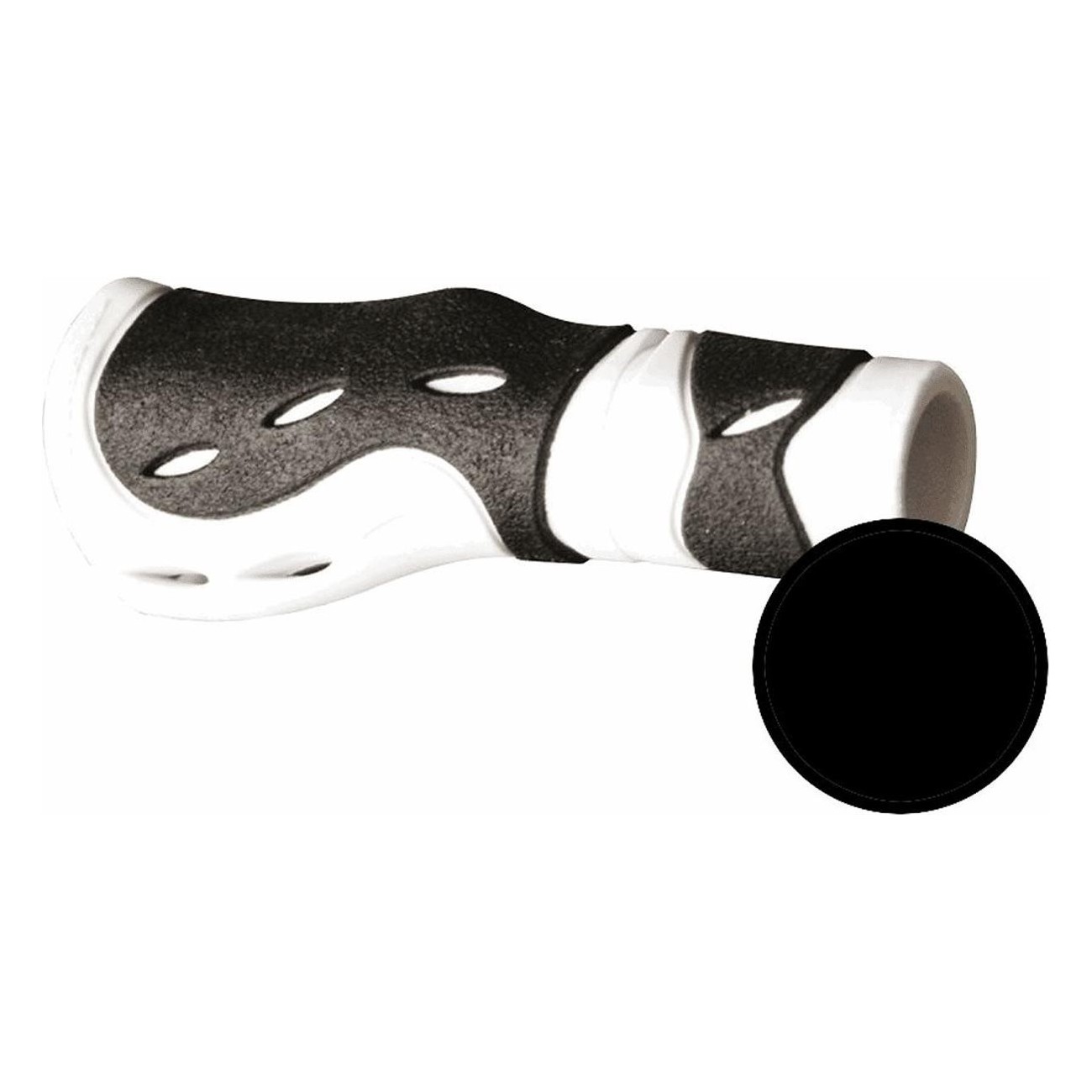 PROGRIP Comfort Grips for City Bike 125mm in PVC/Kraton Black - 1