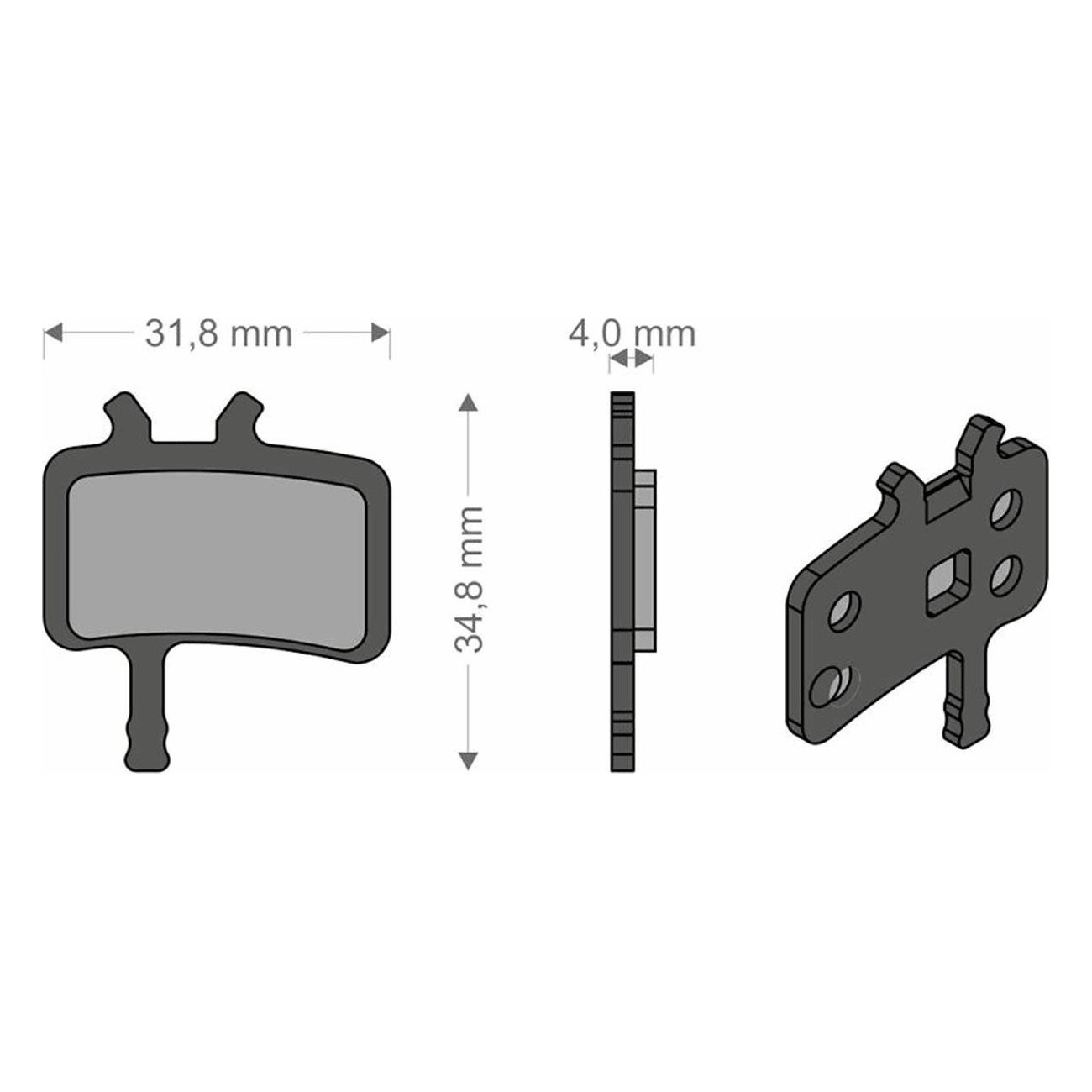 Organische Bremsbeläge Brenta für Avid Juicy 3/5/7/Carbon/Ultimate/BB7 - 1