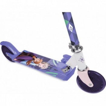 Patinete Infantil Frozen II Plegable de Aluminio Morado con Manillar Ajustable - 2