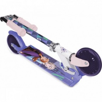 Patinete Infantil Frozen II Plegable de Aluminio Morado con Manillar Ajustable - 3