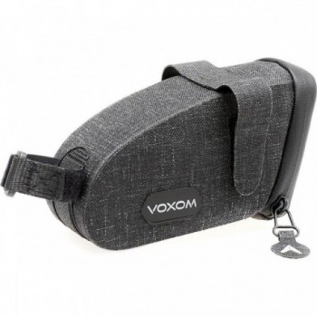 Sacoche de selle Voxom SAT2 M en Tetoron, 1,43L, Anthracite, 17,8x7,8x10,3 cm - 1