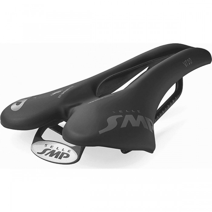 VT20 Black Ergonomic Saddle for MTB, Road and Gravel - 275g, Selle SMP Design - 1