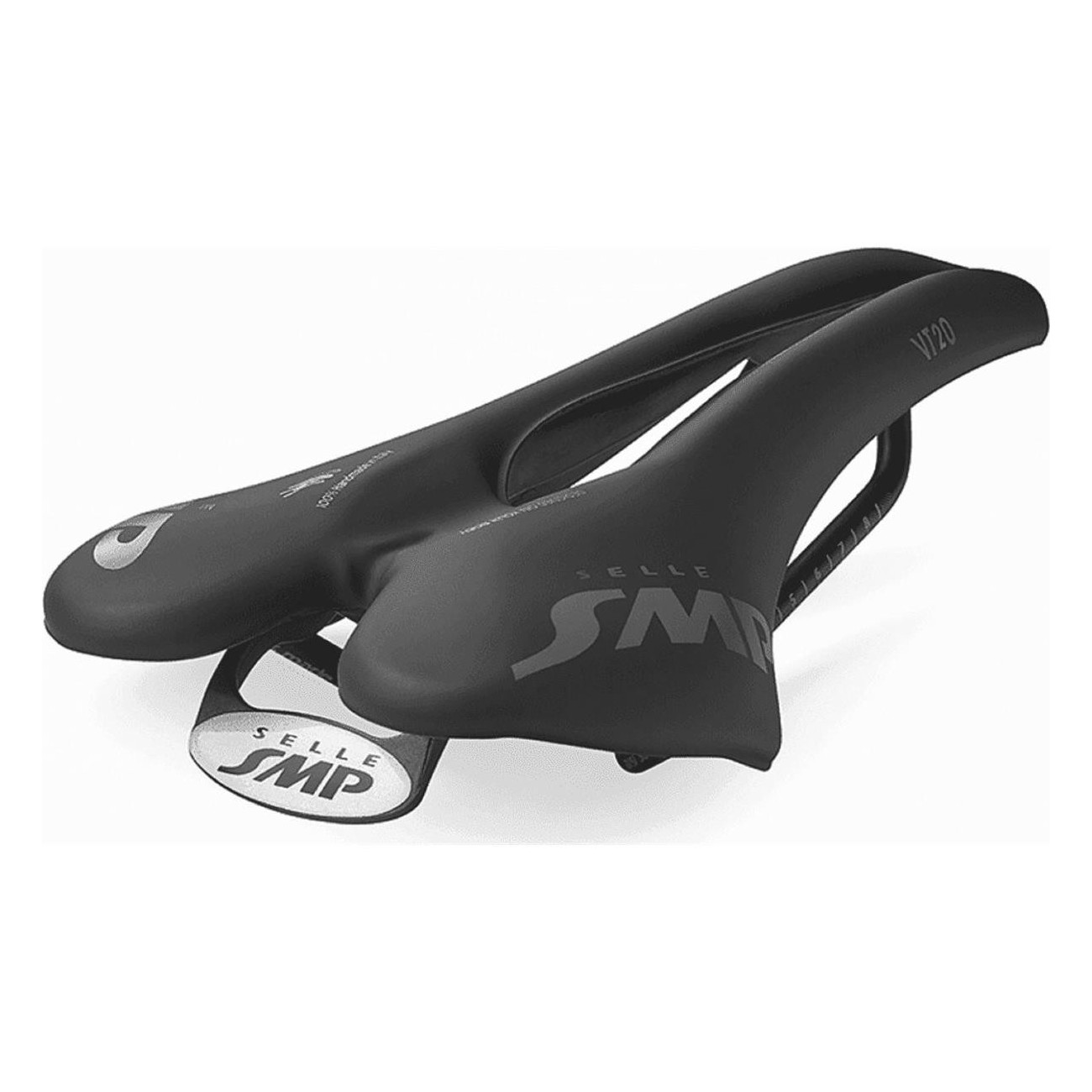 VT20 Black Ergonomic Saddle for MTB, Road and Gravel - 275g, Selle SMP Design - 1