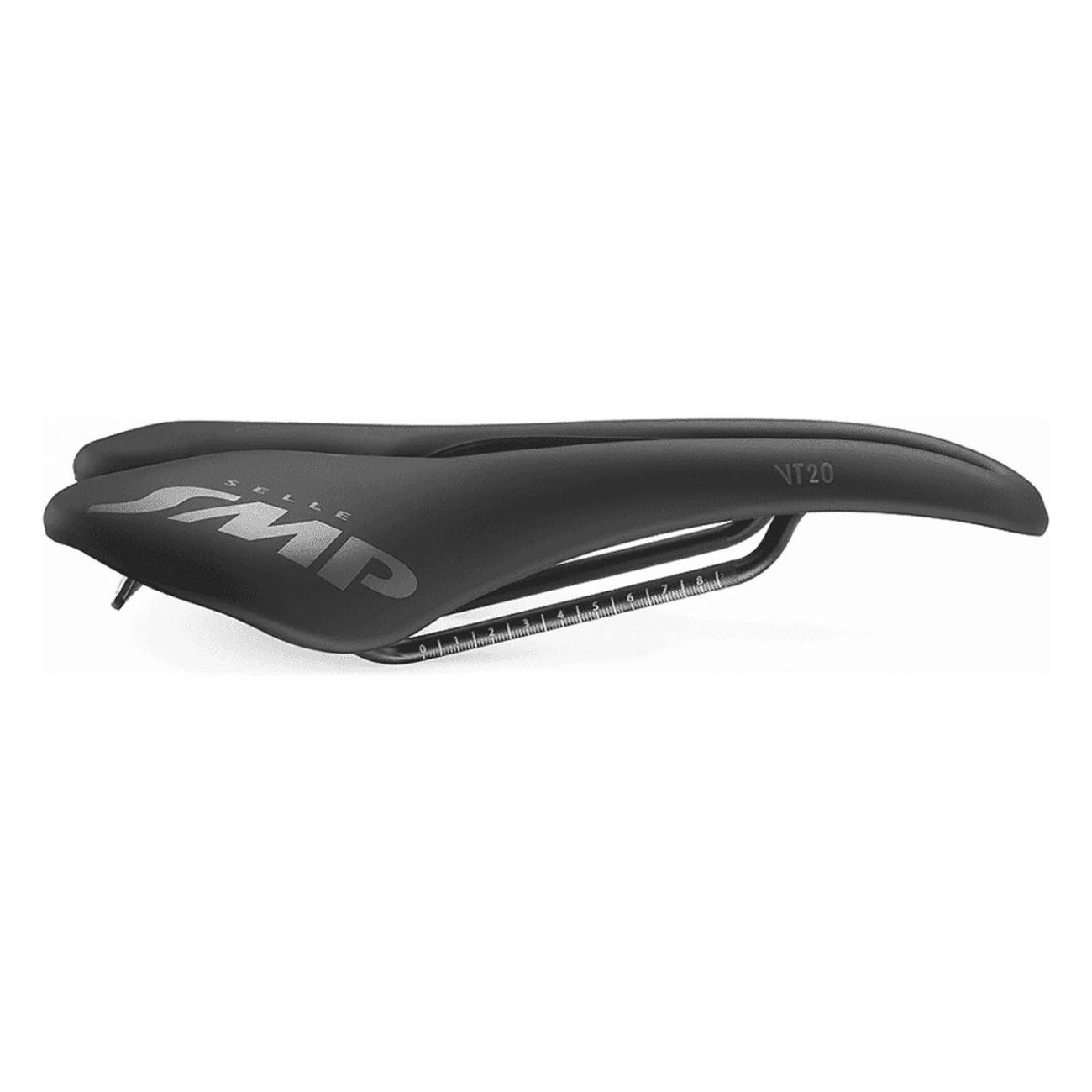 VT20 Black Ergonomic Saddle for MTB, Road and Gravel - 275g, Selle SMP Design - 3