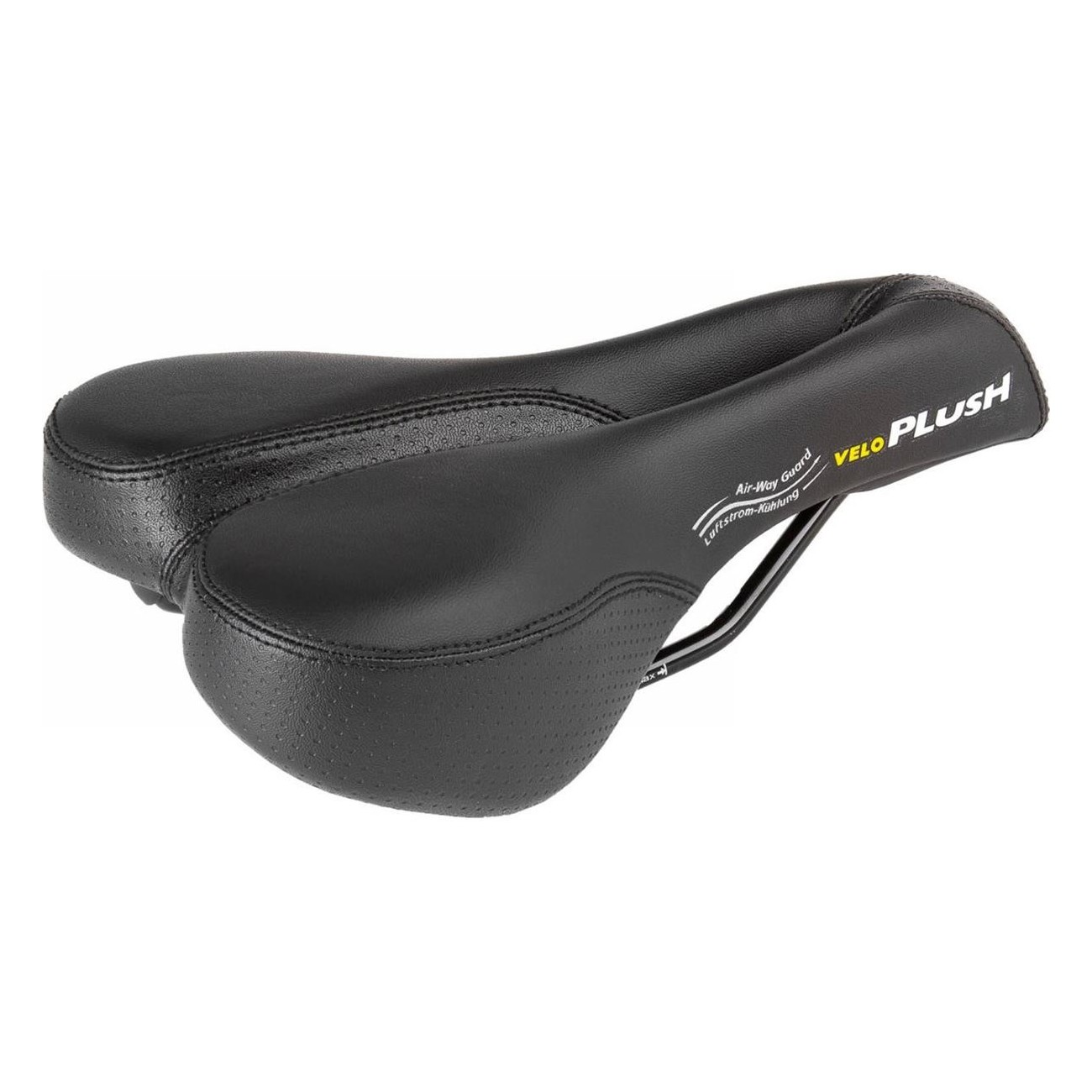 VELO Women's Saddle with Deep Channel and V-Cut 243x155 mm, No Clamp - 1