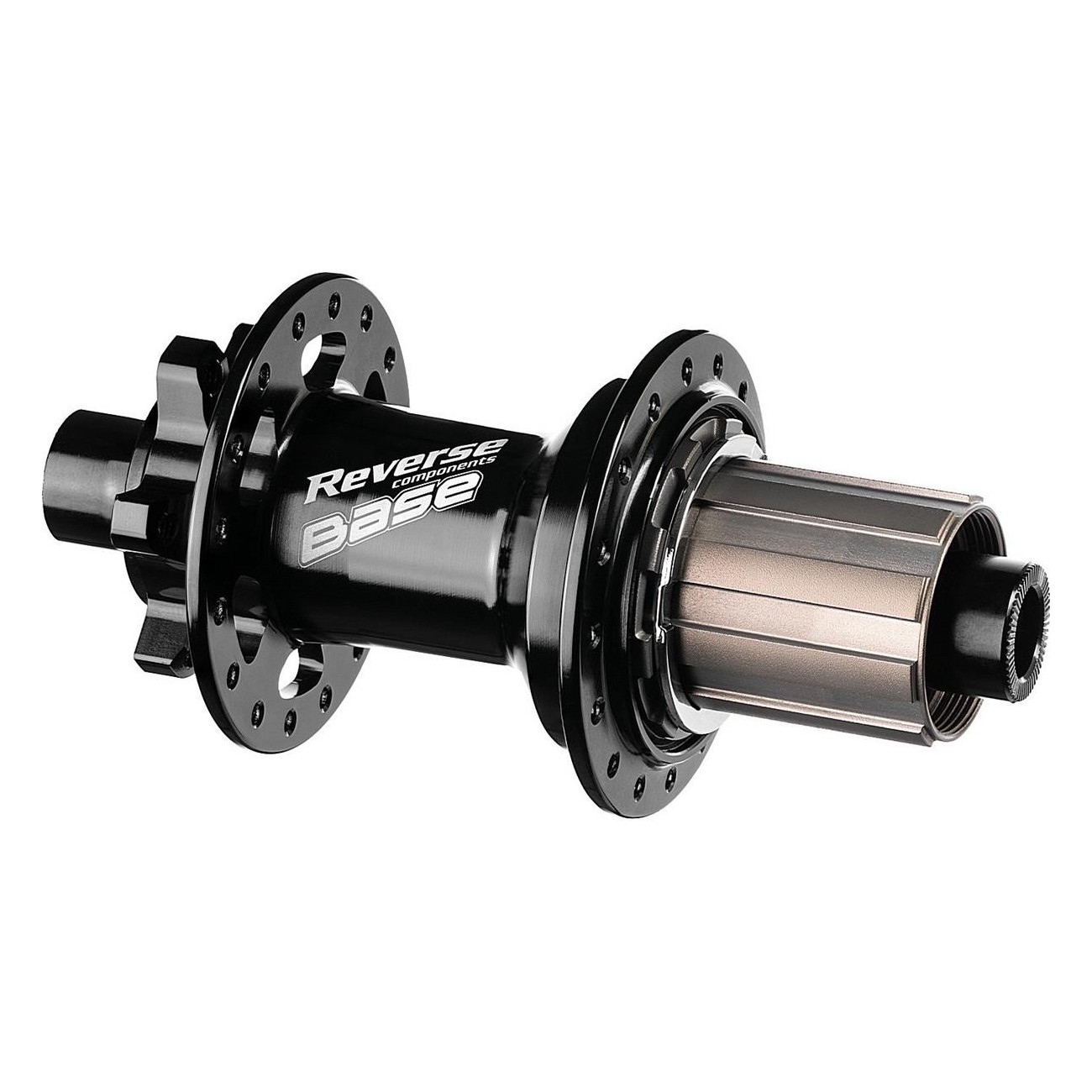 Leichter Reverse Nabe für MTB und Gravel 32H 142/10+12mm Shimano HG Schwarz - 1