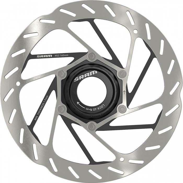 Disque de Frein SRAM HS2 160mm Centerlock pour VTT - Profil Arrondi et Gestion de Chaleur - 1