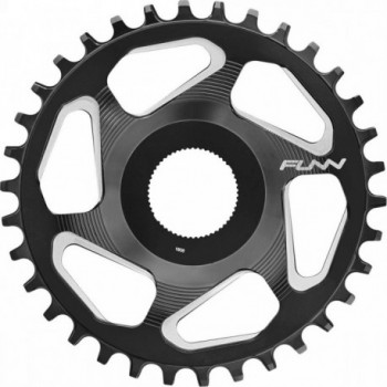 38T Black Aluminum Chainring for Shimano E-Steps 7000/8000 - E-Bike Compatible - 1