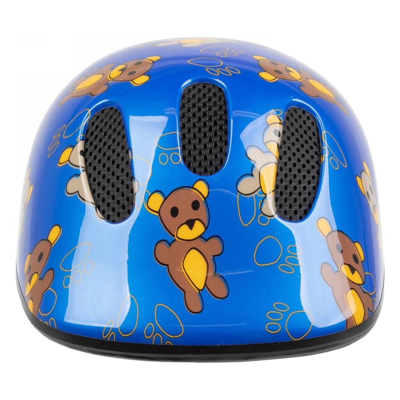 Casco per Bambini Ventura Kid-X-S Orsetto Blu, Taglia XS (46-52 cm) - Sicurezza e Comfort con Protezione Antizanzare e Visiera I