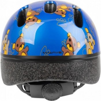 Casco per Bambini Ventura Kid-X-S Orsetto Blu, Taglia XS (46-52 cm) - Sicurezza e Comfort con Protezione Antizanzare e Visiera I