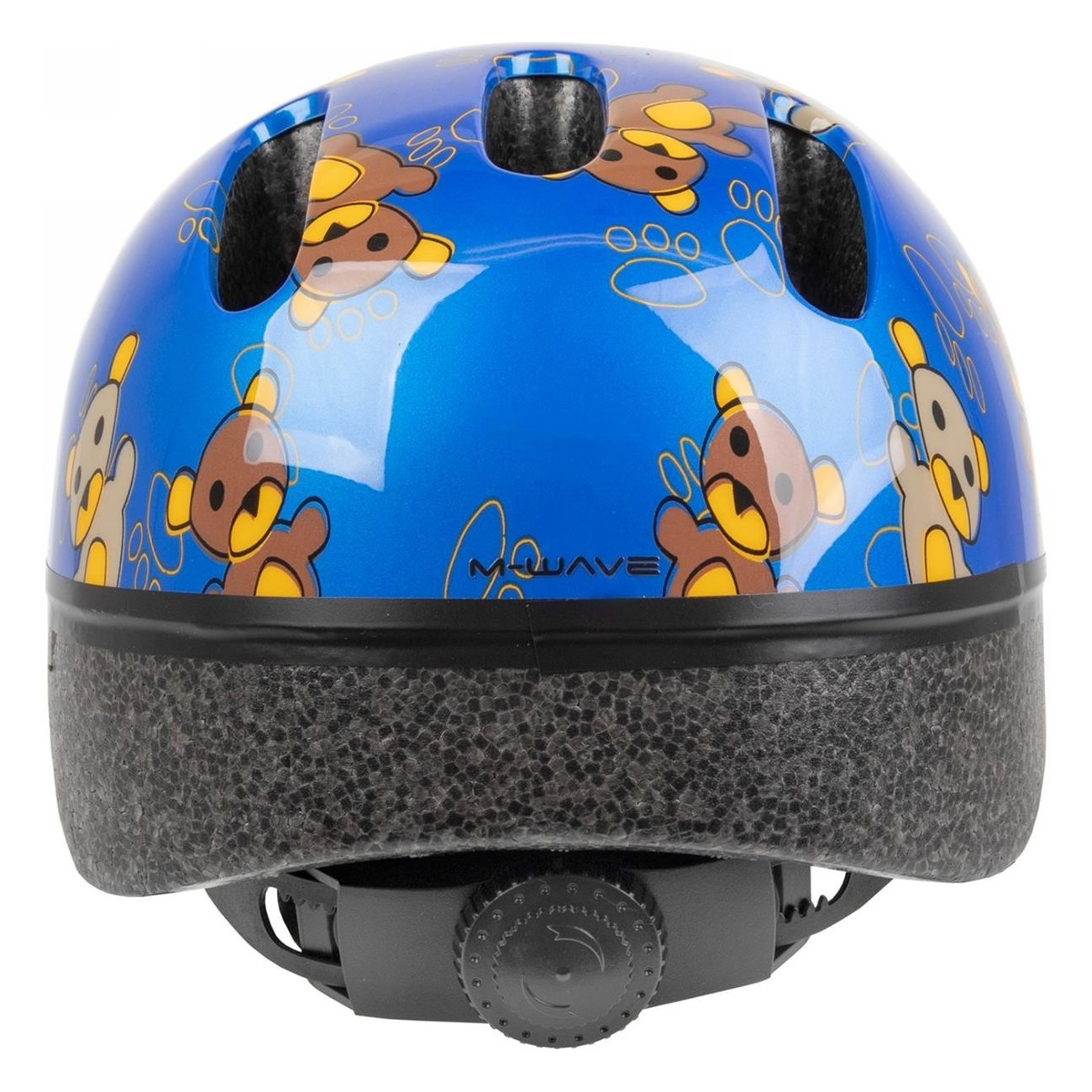 Casco per Bambini Ventura Kid-X-S Orsetto Blu, Taglia XS (46-52 cm) - Sicurezza e Comfort con Protezione Antizanzare e Visiera I