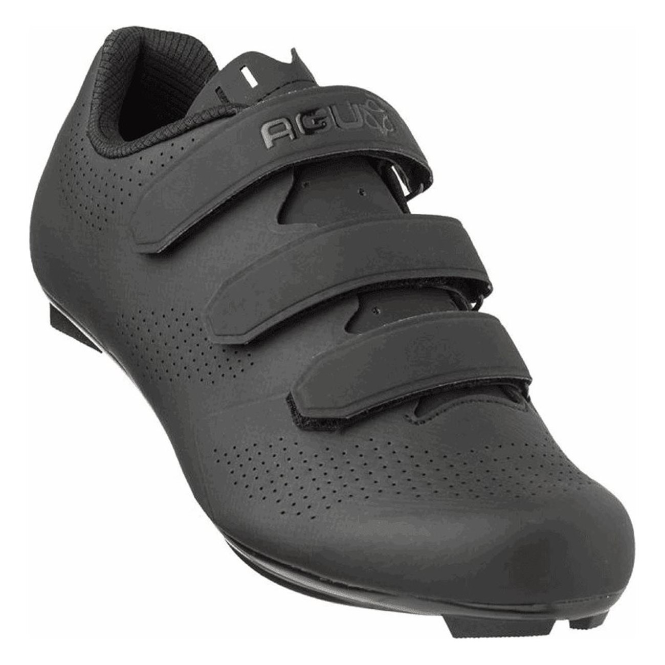 Unisex Road R410 Shoes Black, Nylon Sole, Velcro Closure, Size 42 - Comfort & Style - 1