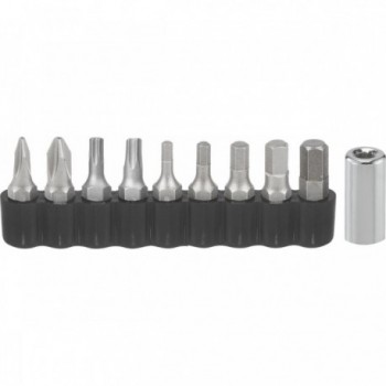 M-WAVE Bit-Set aus CrMo-Stahl mit 1/4' Adapter, Sechskant und Multikopf - 1