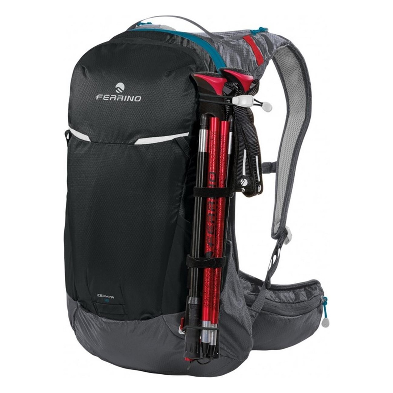 Sac à dos Zephyr 12L Noir avec Dry Net System et RainCover - 3