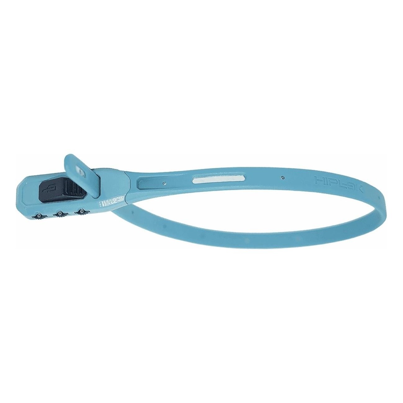 Cadenas à câble à combinaison 3 chiffres 430mm en acier - Couleur aquamarine - 1