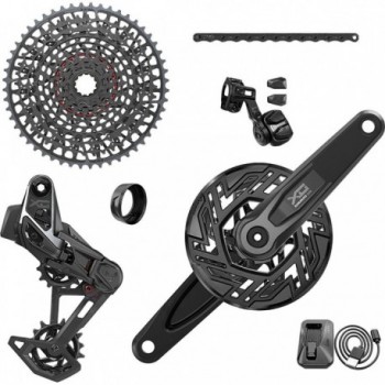 Kit SRAM pour vélo avec manivelle, dérailleur et transmission Eagle - 1