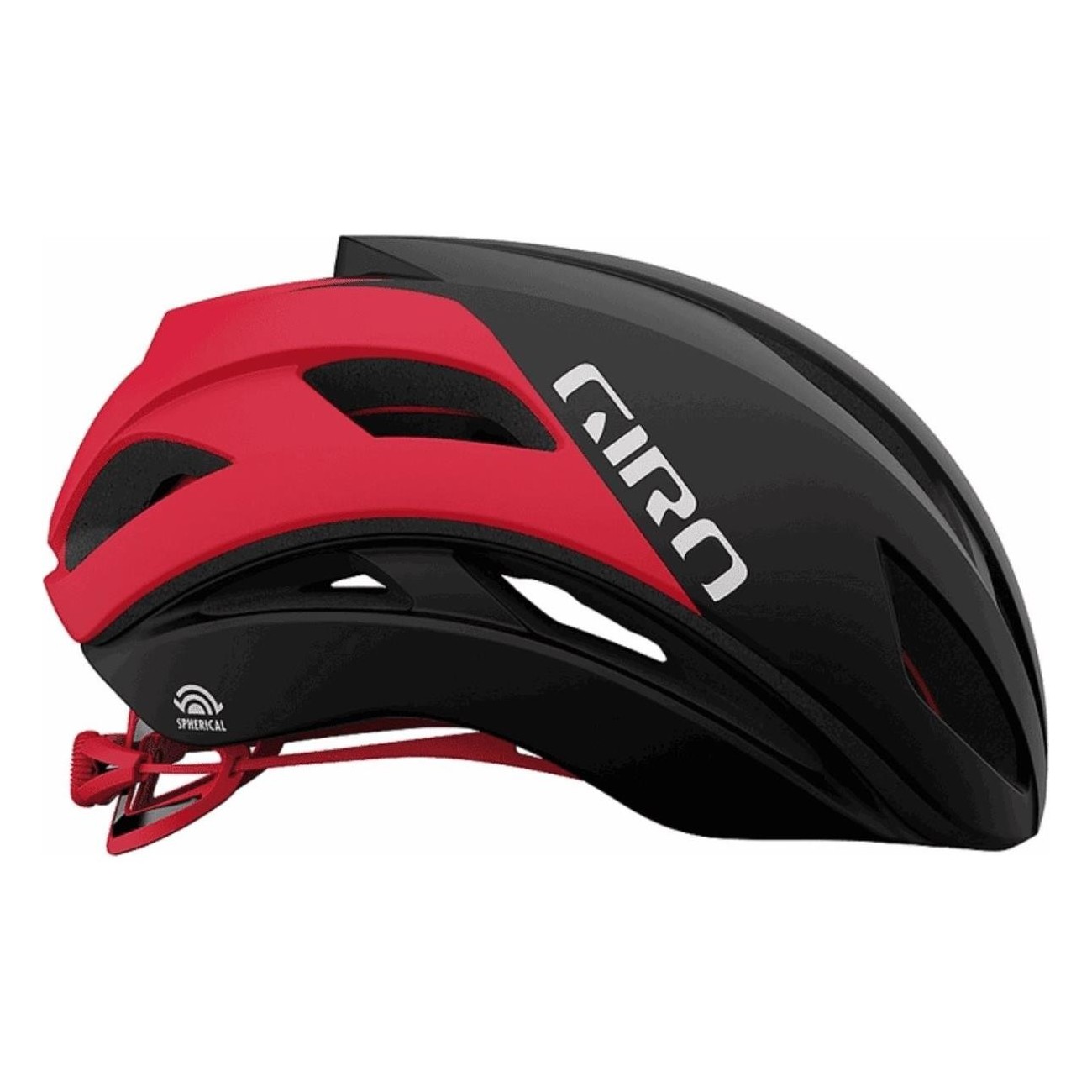 Casco da Strada Aerodinamico Eclipse Spherical Nero/Bianco/Rosso 51-55 cm con Tecnologia Spherical™ e Ventilazione Efficiente - 