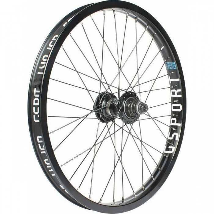 Roues Arrière G-Sport Elite FC 9T 36H LHD 14mm Ribcage x Frein V2 - Noir - 1