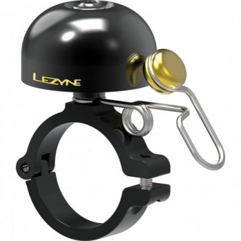 Lezyne Classic Black Brass Bicycle Bell - Clear and Distinct Sound - 1