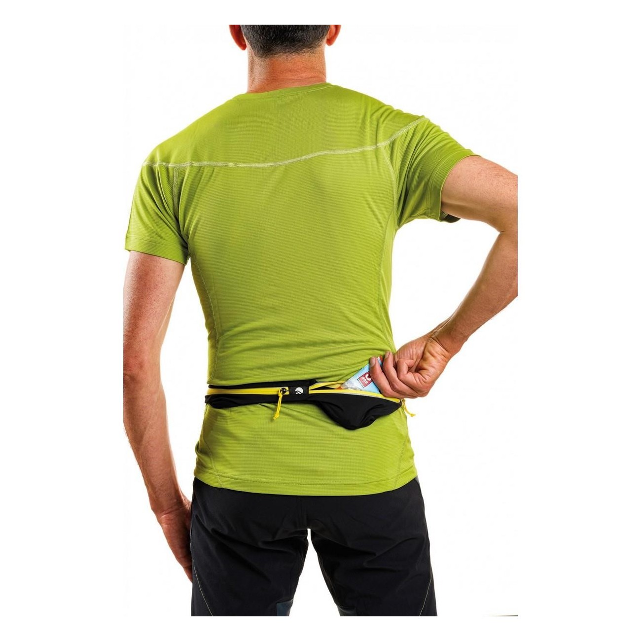 X-Belt Nero Taglia Unica Cotone Elasticizzato Trail Running - 2 - Marsupi e portaoggetti - 8014044997273