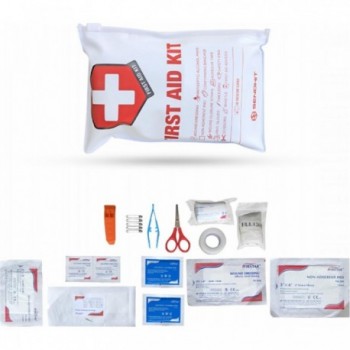 Compact and Lightweight Biker First Aid Kit - Size 16x11x3 cm, Weight 100g - 1