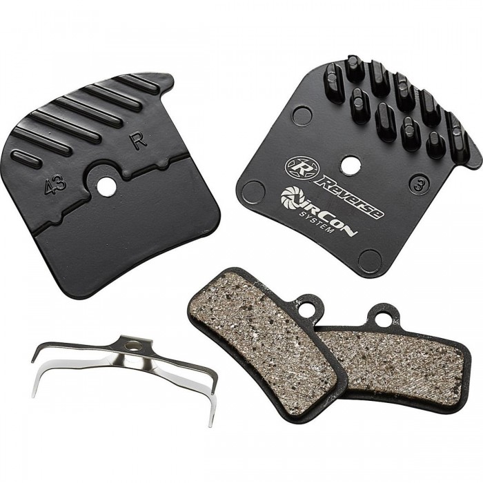 REVERSE AirCon Brake Pads with Cooling Fins for Shimano Saint/Zee - 1