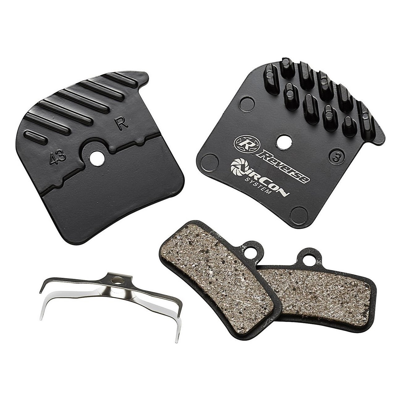 REVERSE AirCon Brake Pads with Cooling Fins for Shimano Saint/Zee - 1