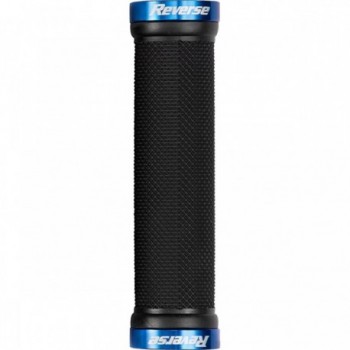 Puños Reverse Classic Lock-On Ø29mm x 130mm Negro-Azul para MTB - 1